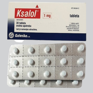 ALPRAZOLAM (KSALOL) 1MG X 30 TABLETS
