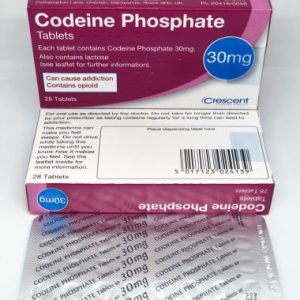 CODEINE 30MG X 30 TABLETS